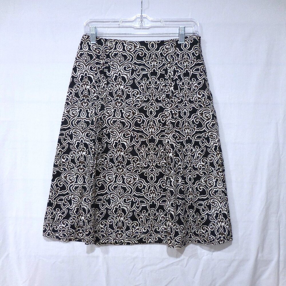 Harold’s Flowy Skirt, Deco Bohemian Print, Size 4